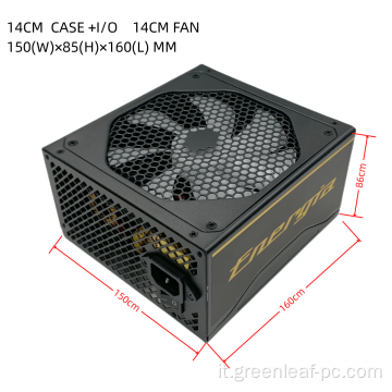 PSU ATX550W 600W 650W Fonte di alimentazione in bronzo